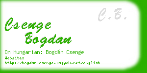 csenge bogdan business card